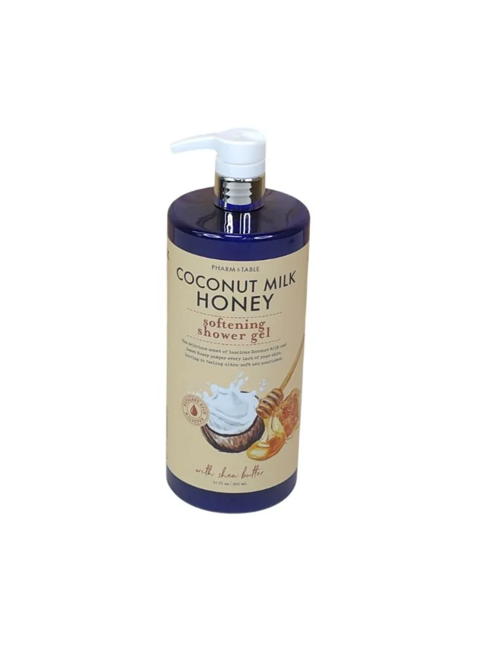 Pharm to Table Coconut Milk & Honey Softening Shower Gel 32 oz Shea Butter